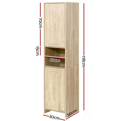 Image of Artiss Bathroom Cabinet Storage 185cm Wooden