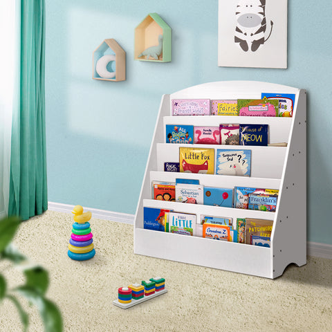 Image of Keezi 5 Tiers Kids Bookshelf Magazine Rack Shelf Organiser Bookcase Display