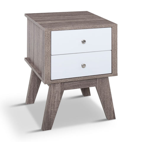 Image of Artiss Bedside Tables Drawers Side Table Nightstand Storage Cabinet Wood