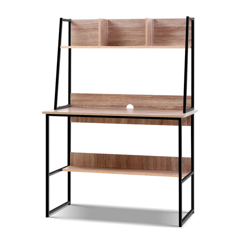 Image of Artiss Office Computer Desk Study Table Workstation Bookshelf Storage Oak