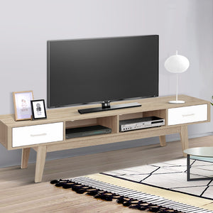 Artiss TV Stand Entertainment Unit Cabinet Storage Scandinavian 180cm Oak