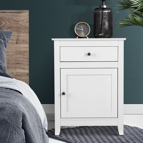Image of bedside table white