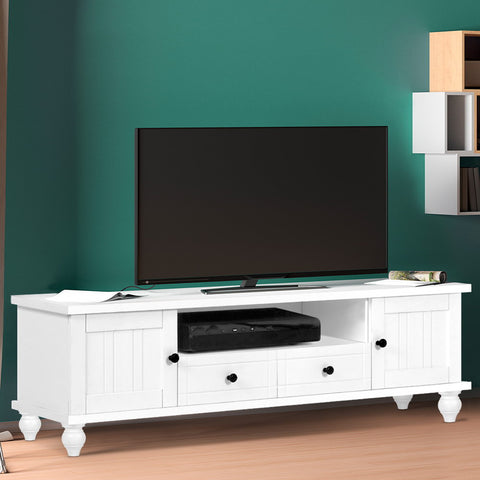 Image of Artiss 162cm TV Stand Entertainment Unit French Provincial Storage Cabinet Drawers White