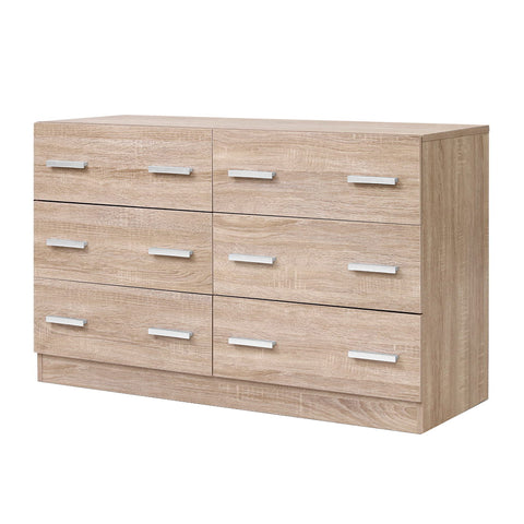 Image of Artiss 6 Chest of Drawers Cabinet Dresser Table Tallboy Lowboy Storage Wood