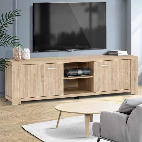 Image of Artiss TV Cabinet Entertainment Unit TV Stand Display Shelf Storage Cabinet Wooden