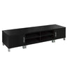 Artiss Entertainment Unit with Cabinets - Black