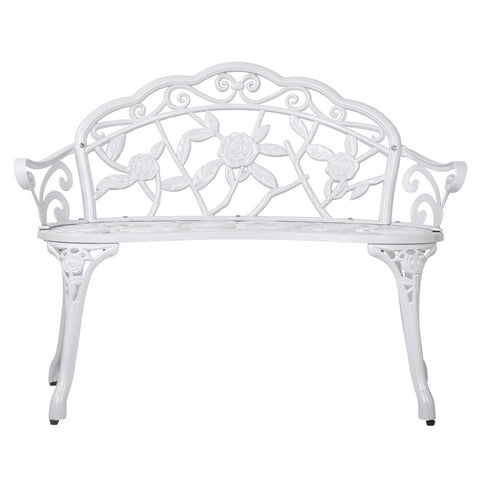 Image of Gardeon Victorian Garden Bench â€“ White