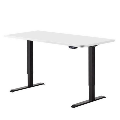 Image of Artiss Standing Desk Motorised Electric Sit Stand Table Riser Computer Laptop Desks Black White
