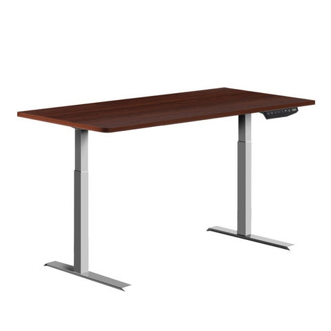 Image of Artiss Standing Desk Sit Stand Laptop Computer Table Motorised Electric Dual Motors 140cm