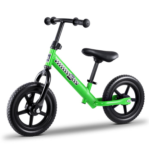 Image of Kids Balance Bike Ride On Toys Puch Bicycle Wheels Toddler Baby 12 Bikes Green"