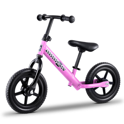 Image of Kids Balance Bike Ride On Toys Puch Bicycle Wheels Toddler Baby 12 Bikes Pink"