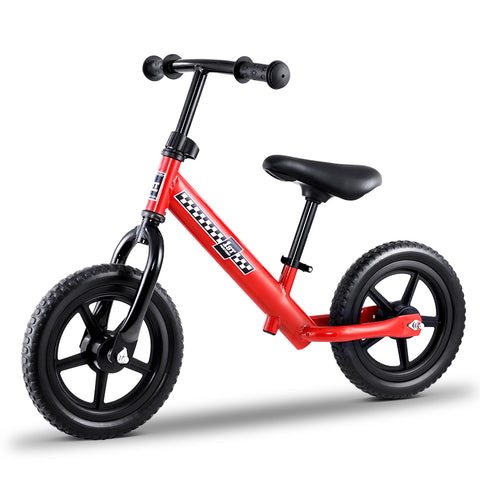 Image of Kids Balance Bike Ride On Toys Puch Bicycle Wheels Toddler Baby 12 Bikes Red"
