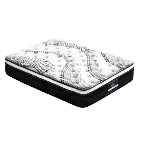 Image of Giselle Bedding Como Euro Top Pocket Spring Mattress 32cm Thick King Single