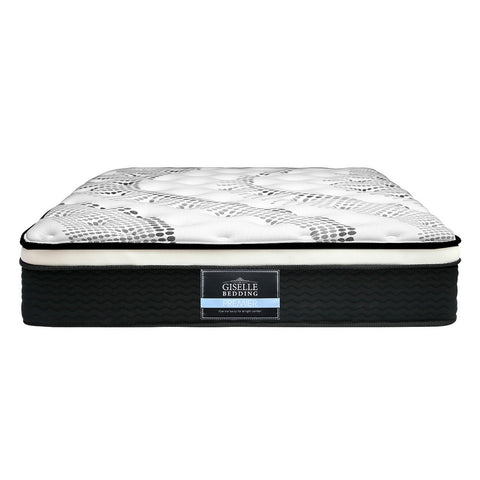 Image of Giselle Bedding Como Euro Top Pocket Spring Mattress 32cm Thick King Single