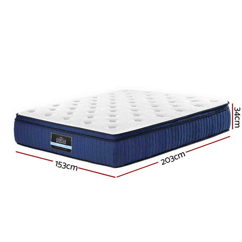 Image of Giselle Bedding Franky Euro Top Cool Gel Pocket Spring Mattress 34cm Thick Queen
