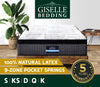 Giselle QUEEN Bed Mattress 9 Zone Pocket Spring Latex Foam Medium Firm 34cm