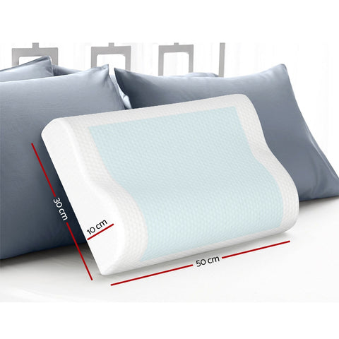 Image of Giselle Bedding Set of 2 Cool Gell Memory Foam Pillows