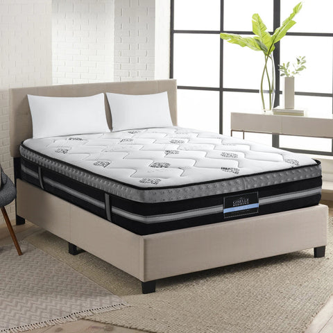 Image of Giselle Bedding Galaxy Euro Top Cool Gel Pocket Spring Mattress 35cm Thick Queen
