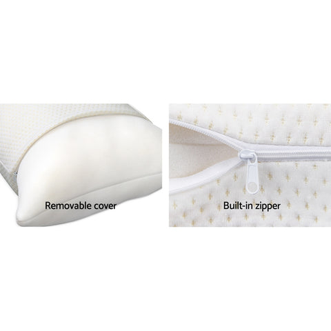 Image of Giselle Bedding Set of 2 Visco Elastic Memory Foam Pillows