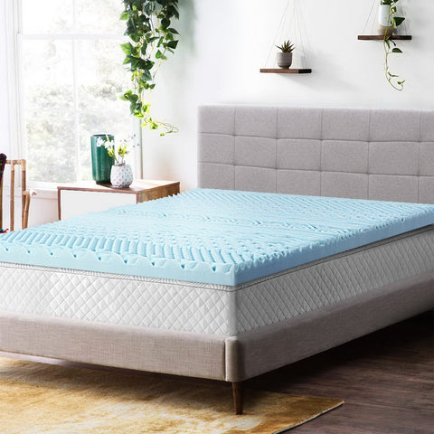 Image of Giselle Bedding 11-zone Memory Foam Mattress Topper 8cm - Double