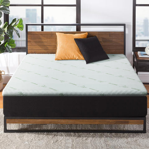 Image of Giselle Bedding Cool Gel Memory Foam Mattress Topper w/Bamboo Cover 5cm - Single