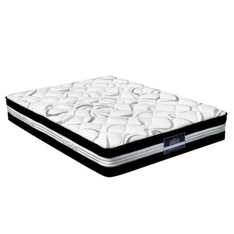 Image of Giselle Bedding Mykonos Euro Top Pocket Spring Mattress 30cm Thick Queen