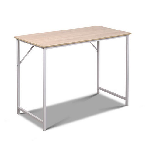 Image of Artiss Minimalist Metal Desk - White