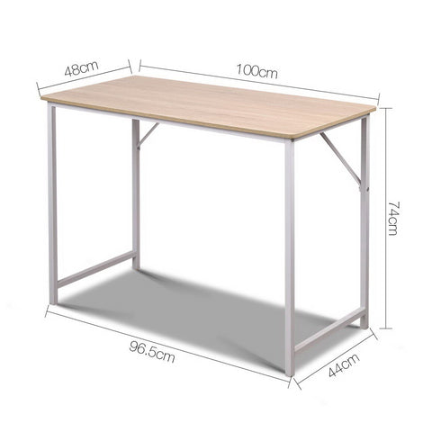 Image of Artiss Minimalist Metal Desk - White