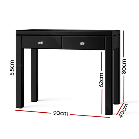 Image of Artiss Mirrored Furniture Console Table Hallway Hall Entry Dressing Side Drawers
