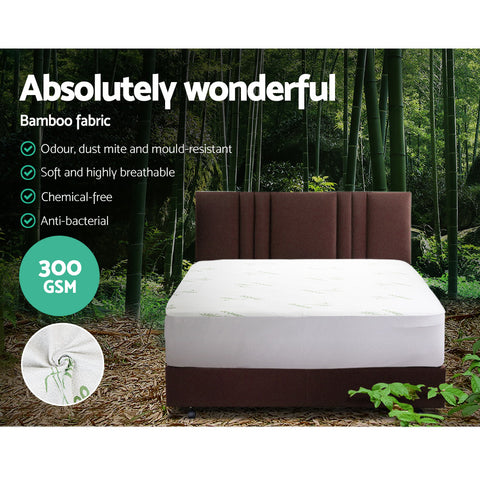 Image of Giselle Bedding Giselle Bedding Bamboo Mattress Protector Single