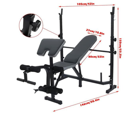 Image of Multi Function Weight Bench Press for Home Gym