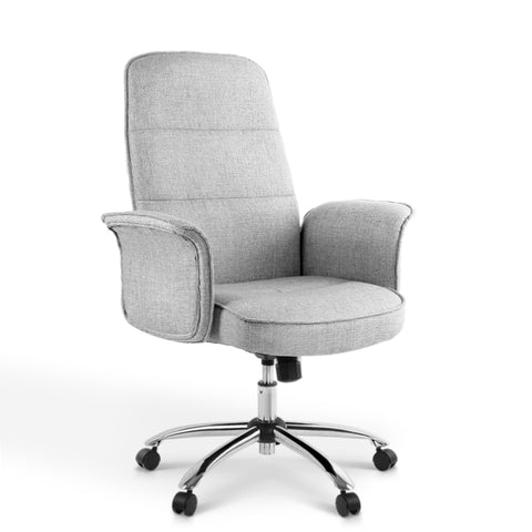 Image of Fabric Office Desk Chair - Grey