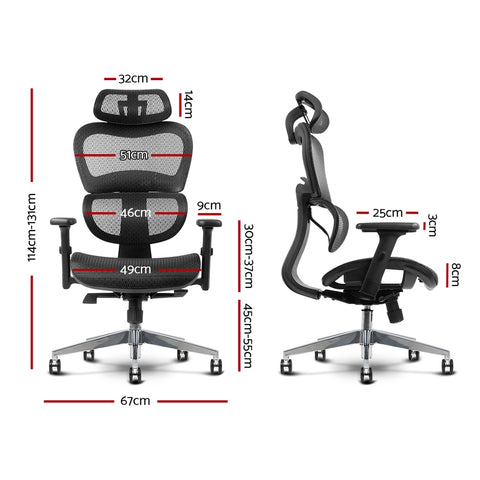 Image of Artiss Mesh Office Chair High Back Executive Computer Chairs Black