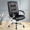 Artiss Everset Office Chair Leather Seating Black