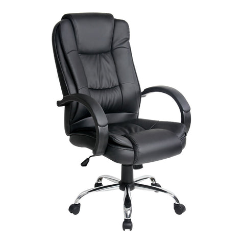 Image of Artiss Office Chair Gaming Computer Chairs Executive PU Leather Seating Black