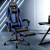 Gaming Office Chair Computer Seating Racer Black and Blue