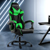 Artiss Office Chair Gaming Chair Computer Chairs Recliner PU Leather Seat Armrest Black Green