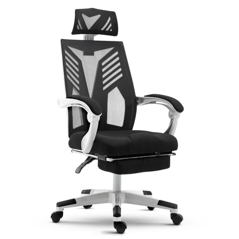 Image of Artiss Gaming Office Chair Computer Desk Chair Home Work Recliner White
