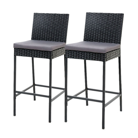 Image of Gardeon Outdoor Bar Stools Dining Chairs Rattan Furniture X2