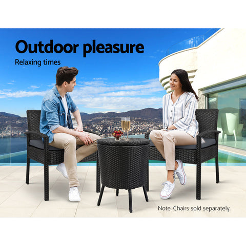 Image of Gardeon Bar Table Outdoor Setting Cooler Ice Bucket Storage Box Party Patio Coffee Pool