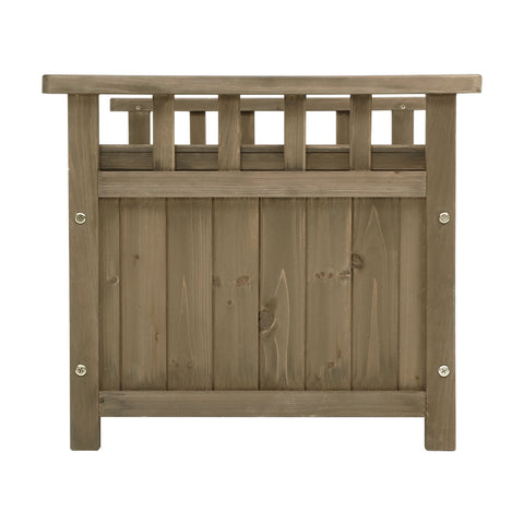 Image of Gardeon Outdoor Storage Box Wooden Garden Bench Chest Toy Tool Sheds Furniture