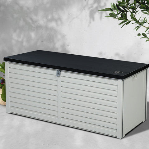 Image of Gardeon Outdoor Storage Box Bench Seat Toy Tool Sheds 390L