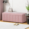 Artiss Storage Ottoman Blanket Box Velvet Chest Toy Foot Stool Couch Bed Pink