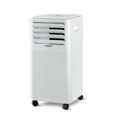 Image of Devanti Portable Air Conditioner Cooling Mobile Fan Cooler Dehumidifier White 2000W