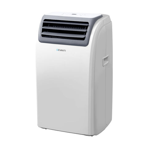 Image of Devanti Portable Air Conditioner Cooling Mobile Fan Cooler Dehumidifier Window Kit White 3300W