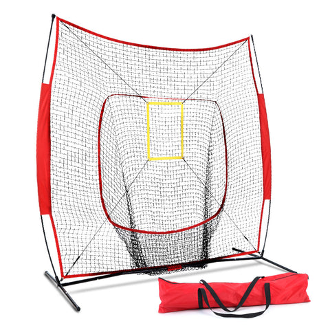 Image of Everfit 7ft Baseball Net Pitching Kit with Stand Softball Training Aid Sports