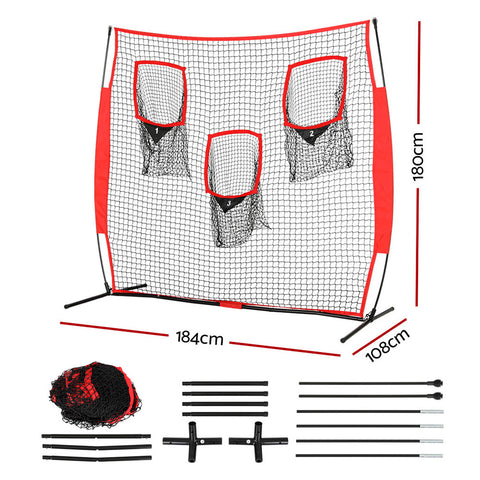 Image of Everfit 1.8m Football Soccer Net Portable Goal Net Training 3 Target Zone