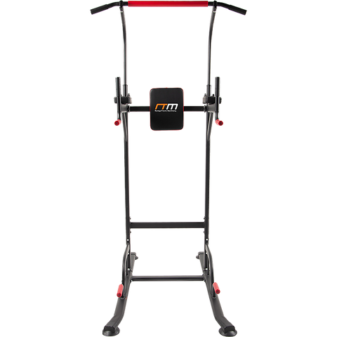 Image of Power Tower Chin Up Bar Push Pull Up Knee Raise Weight Bench Gym Station