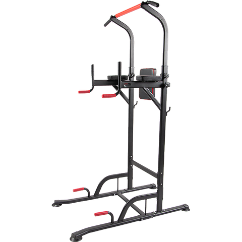 Image of Power Tower Chin Up Bar Push Pull Up Knee Raise Weight Bench Gym Station