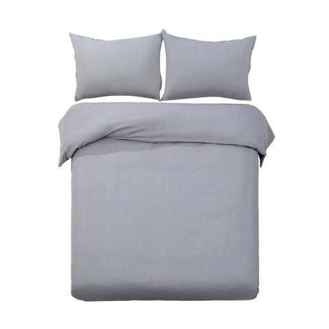 Image of Giselle Quilt Cover Set Classic Grey - King